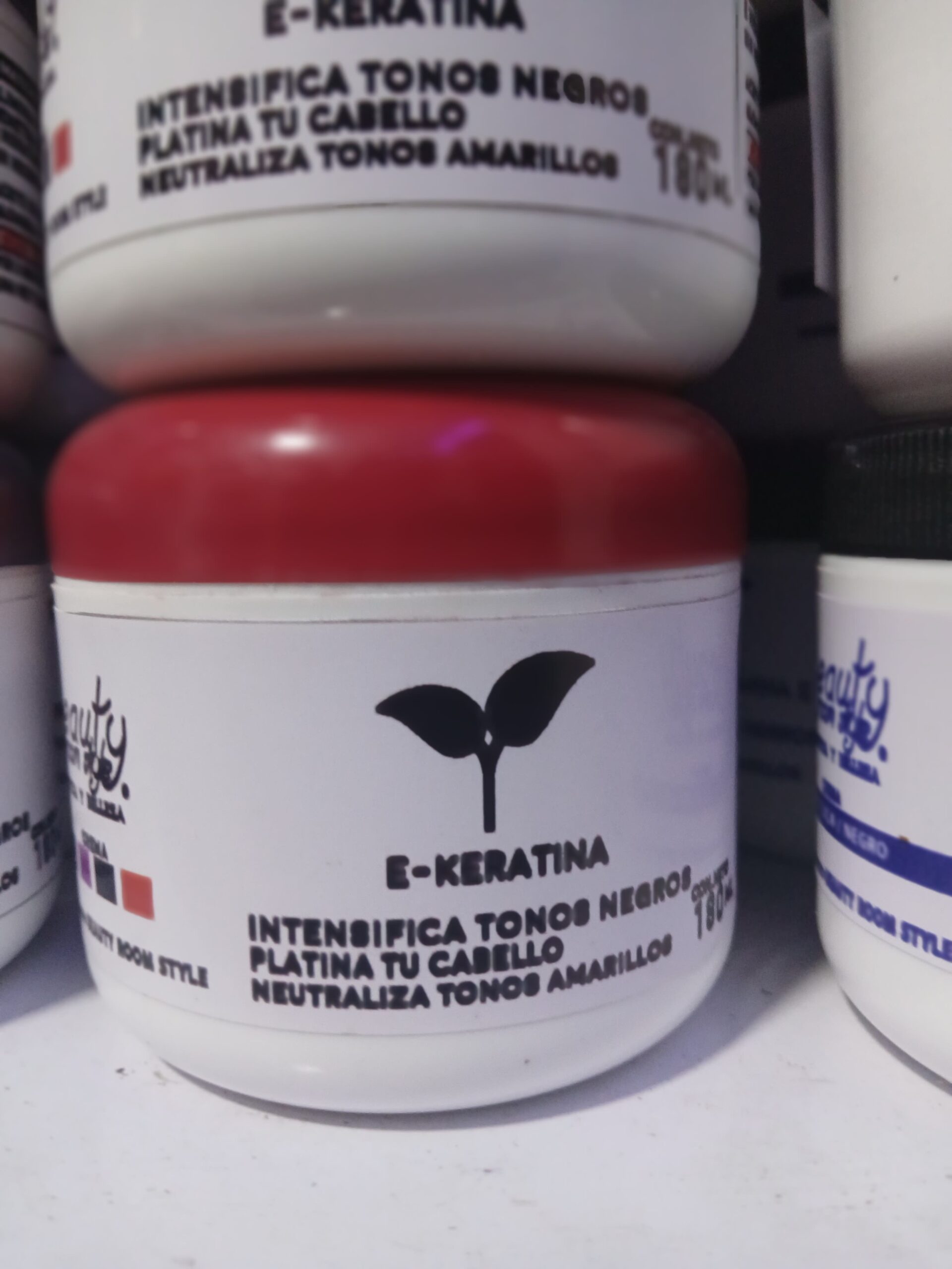 E Keratina + Vitamina E Tapa Roja 180 ml Beauty Room Style