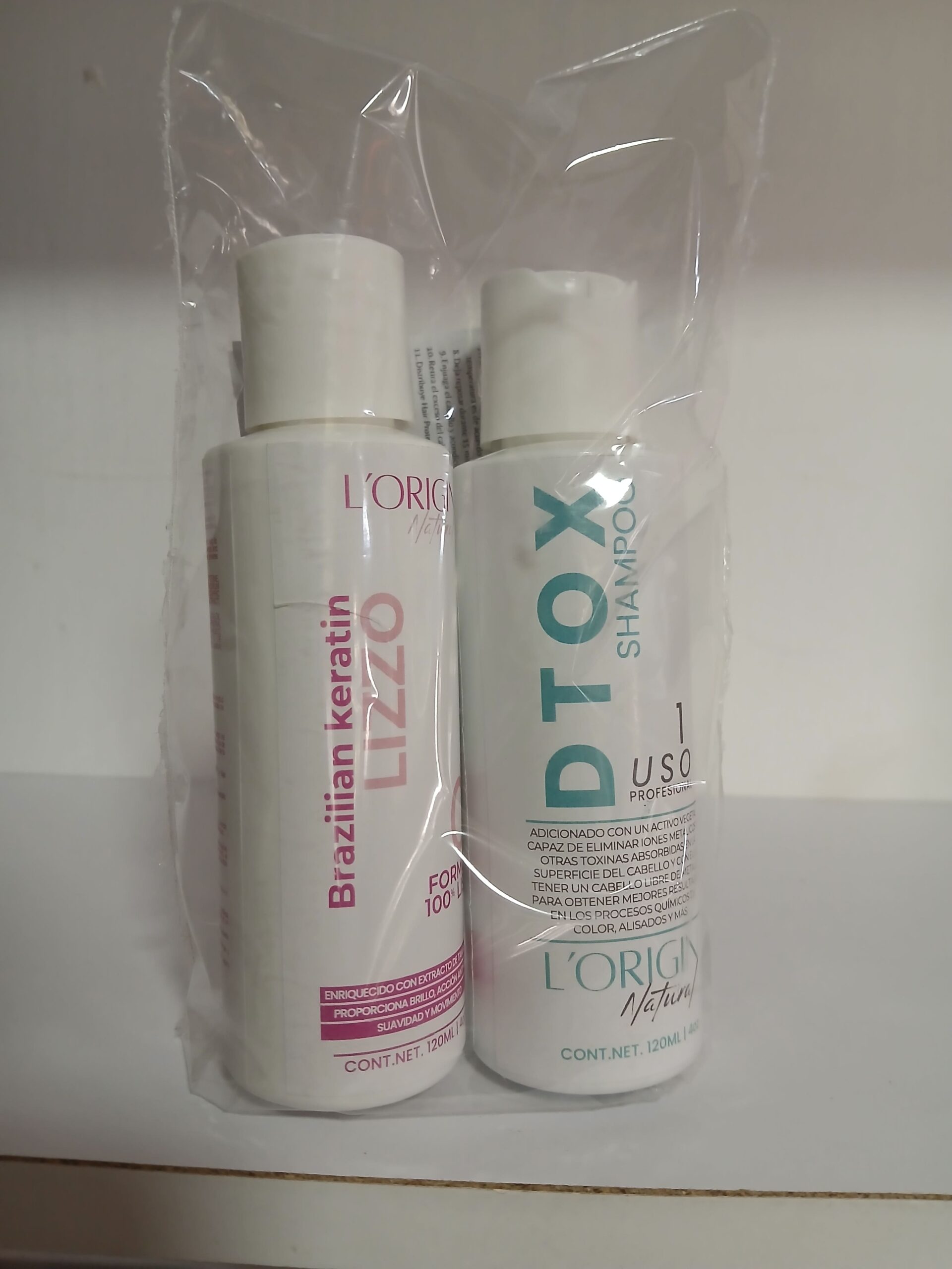 Kit para alaciado 120 ml L'Origini